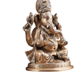 Pure Brass Ganesha Lakshmi Idol Set - 6" Height